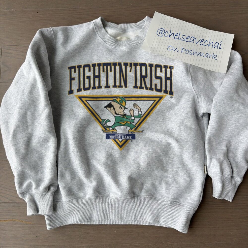 Vintage 90s University Of Notre Dame Sweatshirt, University Of Notre Dame Shirt